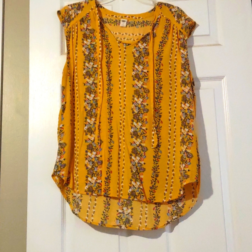 Old Navy mustard yellow tank